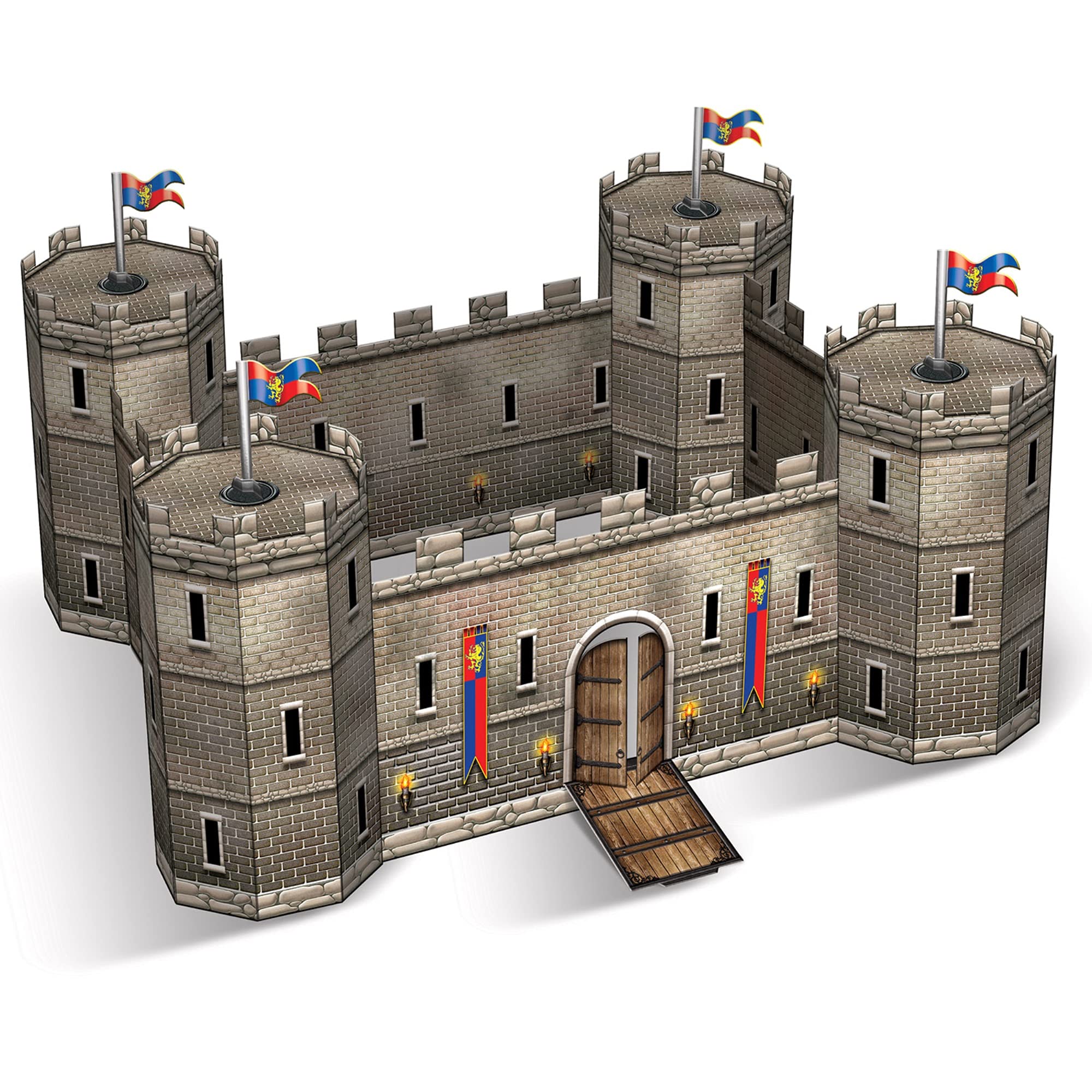 Beistle Multicolor Biestle B59240 Medieval Party Castle 3D Centrepiece