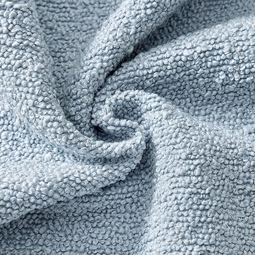 Miniatura 8 de Woaboy Paquete de 1 funda de almohada decorativa con textura de boucle cuadrado para sofá, decoración del hogar para sala de estar, funda de cojín