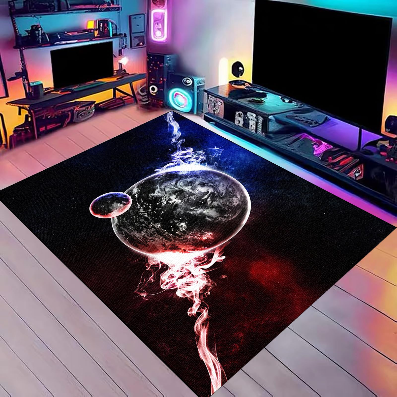 Tappeto Sedia Gaming, Ufficio Protettore del Pavimento Protezione Parquet e Pavimenti Duri, Antiscivolo, Tappetino Protettivo per Pavimenti Duri, Tappeto Salvapavimento per Home Office 180 x 200 cm