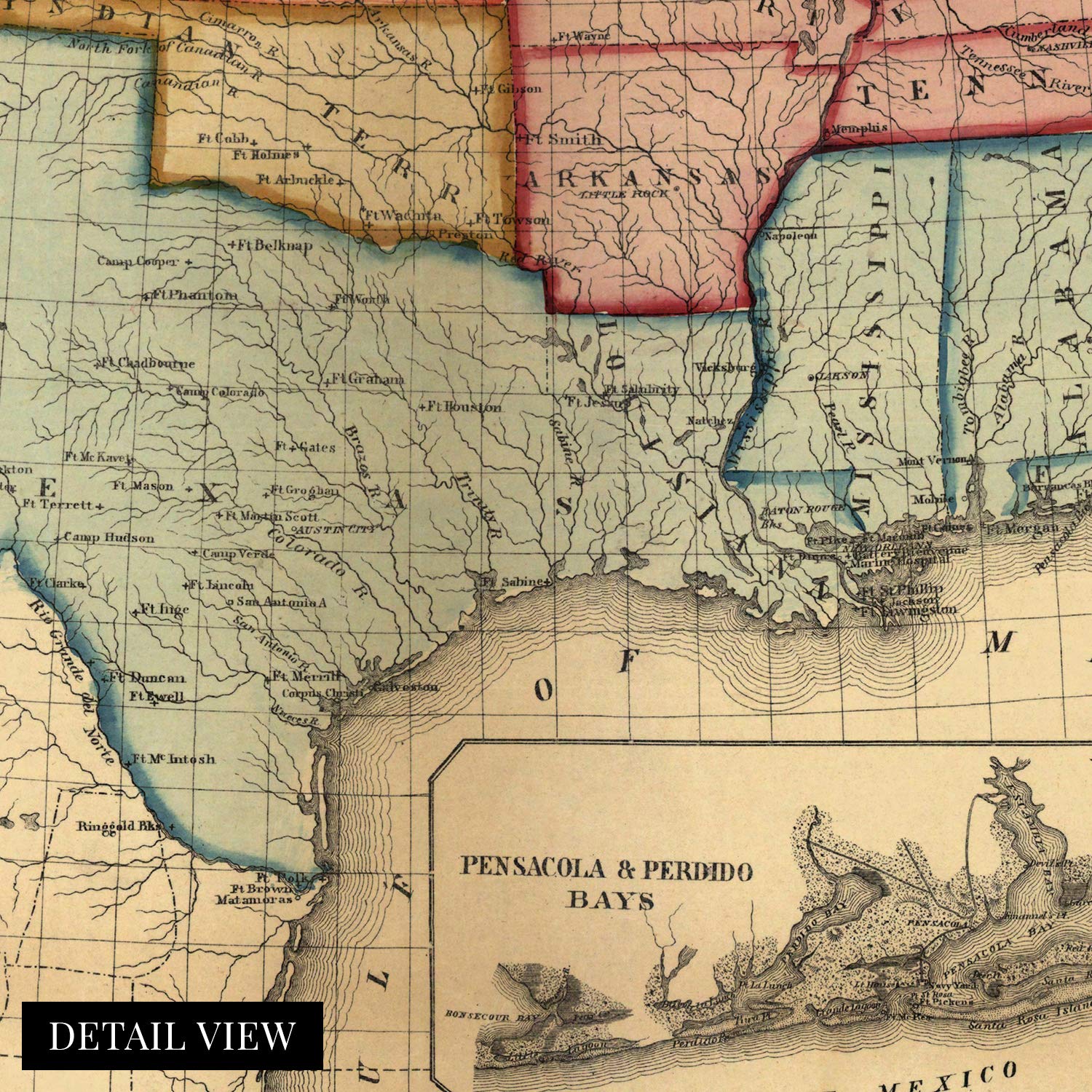 Amazon.com: HISTORIX Vintage 1861 American Civil War Map - 24x32