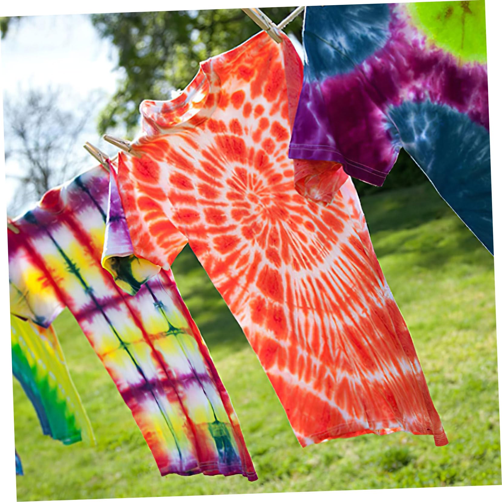 1juego De Polvo Para Teñir Telas Kit De Teñido Para Adultos Para Fiestas Campamentos De Verano y Manualidades