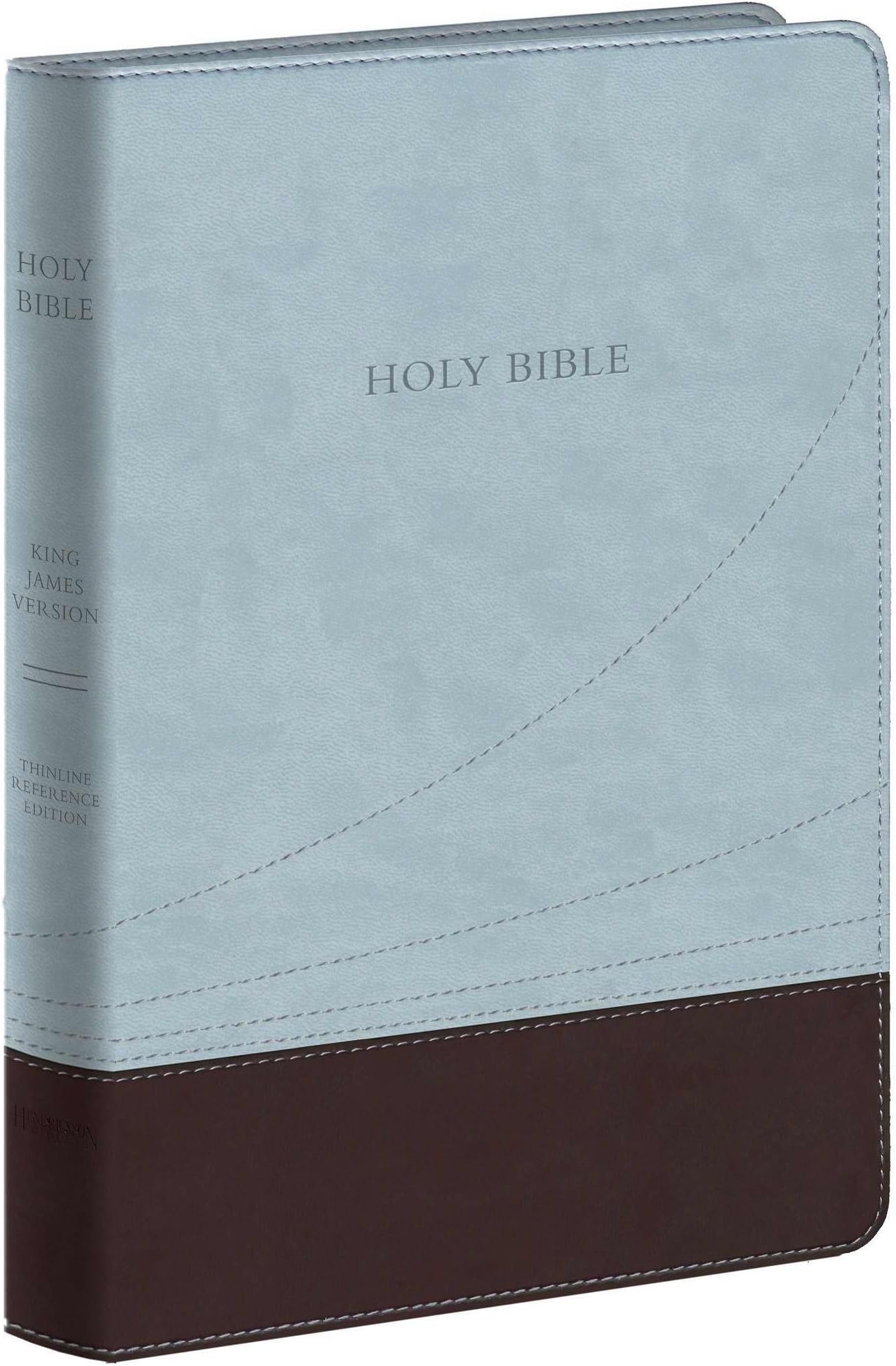 Holy Bible: King James Version Chocolate / Blue FlexiSoft Leather Thinline Reference Bible Paperback – Large Print, January 1, 2010