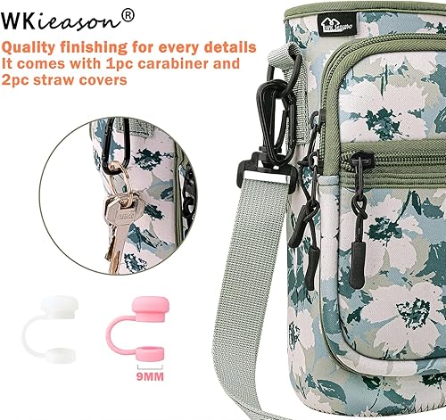 Miniatura 4 de WKieason Bolsa de neopreno para botella de agua StanleySimple Modern 30, vaso de 40 onzas con asa, bolsa de neopreno universal para Hydro Flask de