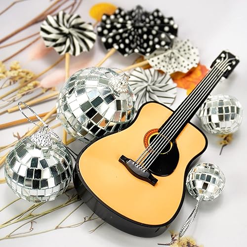 Miniatura 7 de 15 decoraciones para tartas de guitarra, temática musical, decoración de pastel de cumpleaños para fiestas temáticas musicales