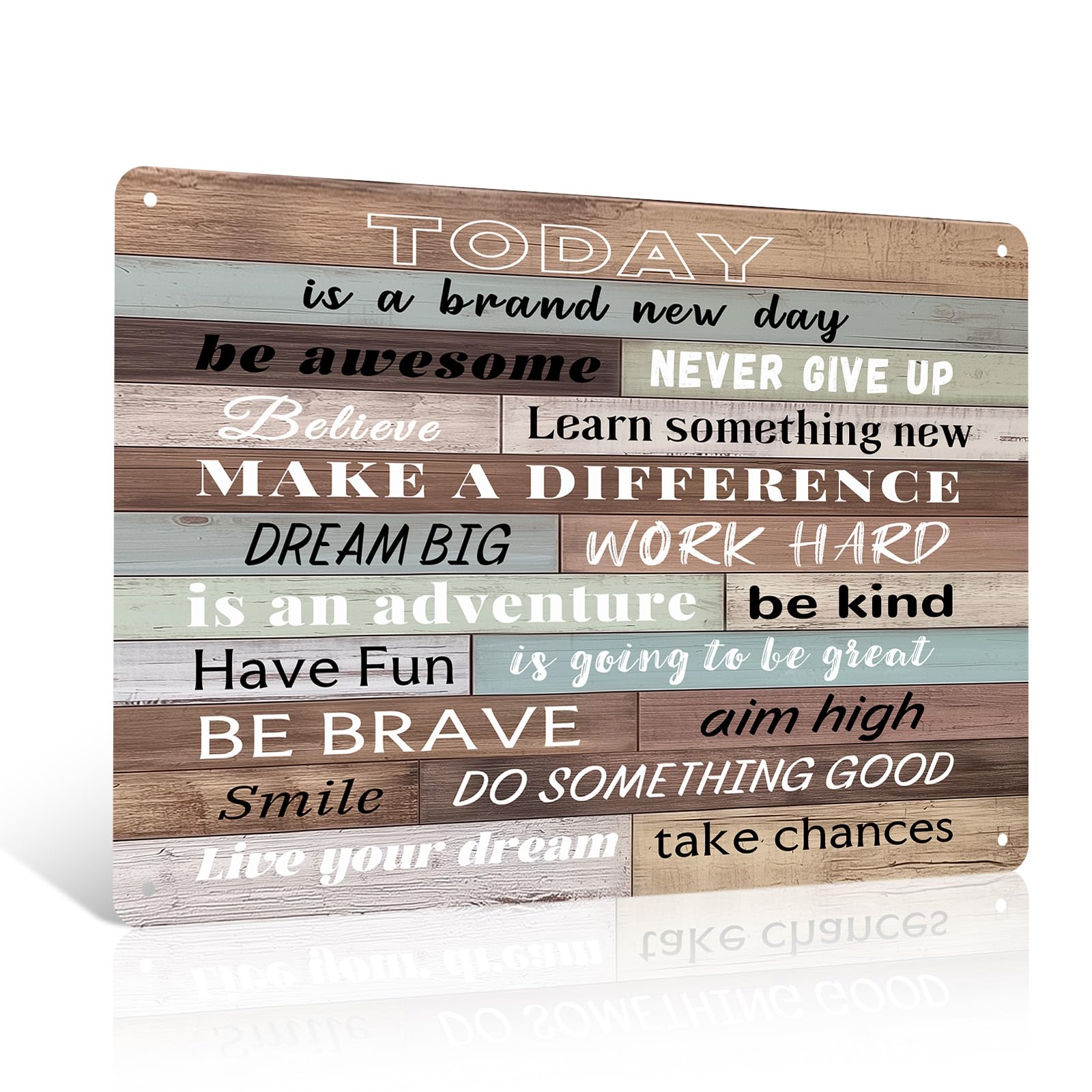 Ulord Inspirational Motivational Quotes On Rustic Metal Sign 8X12 Inch Vintage Tin Sign Family Wall Art Decor For Home Bedroom Living Room Farmhouse