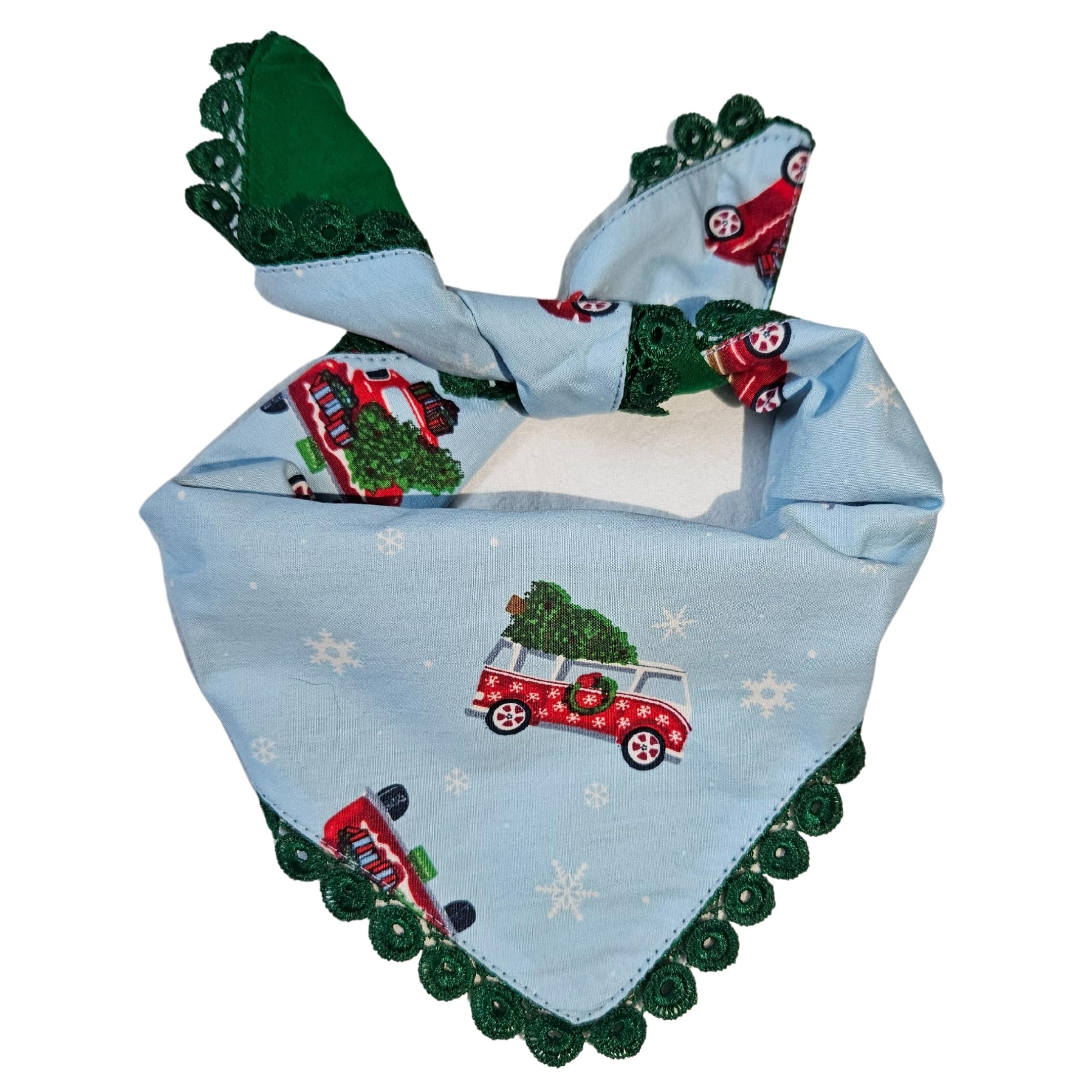 All For Fur Dog Bandana | Knot & Tie | Adjustable Cotton Bandana/Scarf | Luxury Dog Accessories | Bandana/Scarf for Small (S) to Medium (M) Dogs | Blue Christmas Cars (B0CN4KRYZ4) Amazon Price History, Amazon Price Tracker