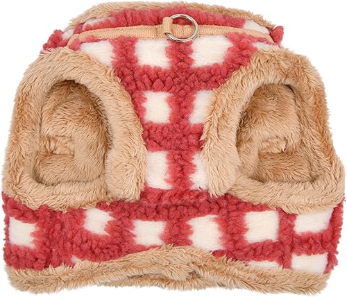Miniatura 3 de Puppia Stefan - Arnés de chaleco para perro, diseño cálido de gofres para perros pequeños y medianos, coral, mediano