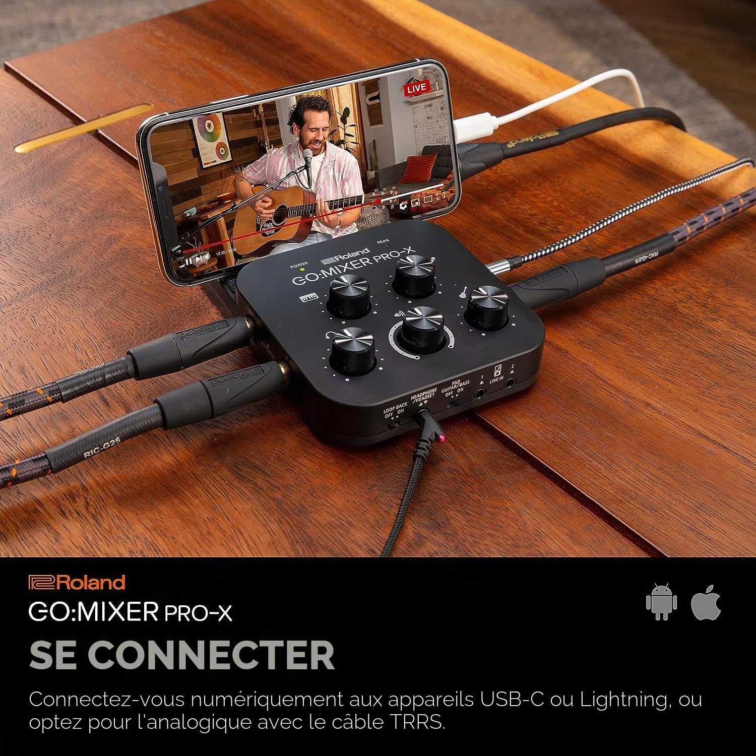 Roland GO:MIXER PRO-X Mélangeur audio pour smartphones