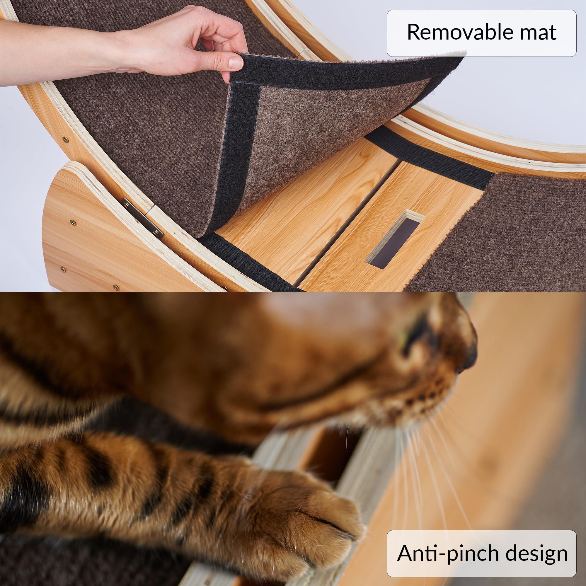 Rueda de Ejercicio para Gatos | Lo Último en Ruedas de Correr | Juguete Divertido para Su Amigo Felino | Rueda Giratoria para Gatos | Alfombrilla de Juego
