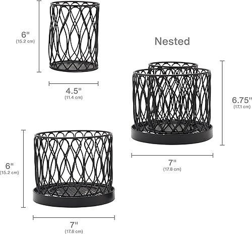 Miniatura 3 de Gourmet Basics by Mikasa Twist Loop - Organizador giratorio para utensilios, 2 niveles, color negro