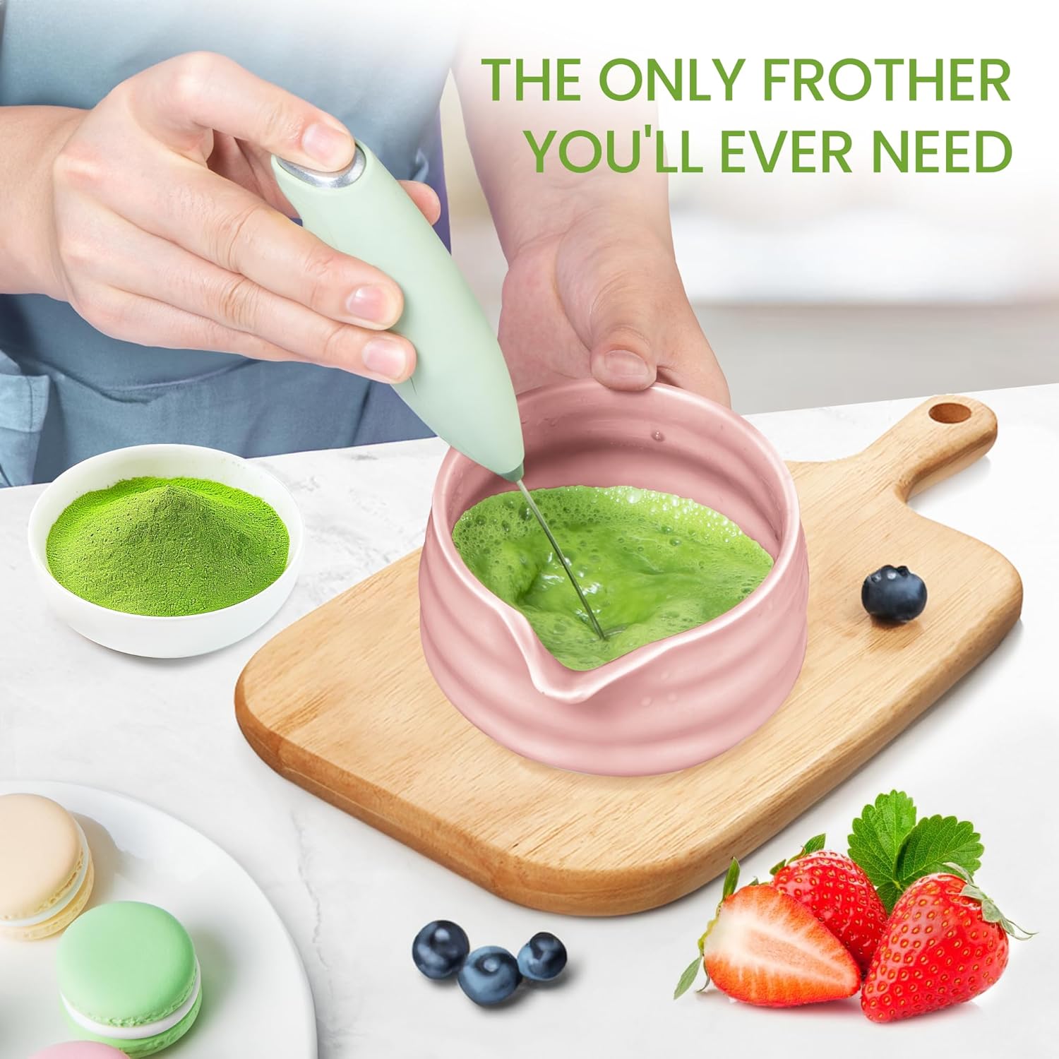 Matcha Whisk Set and Bowl, Matcha Making Kit Whisk, Bowl With Spout, Sifter, Ceramic Whisk Holder, Spoon Japanese Tea Powder Starter Tools For Ceremony Gift (Pink, 9 Pack)