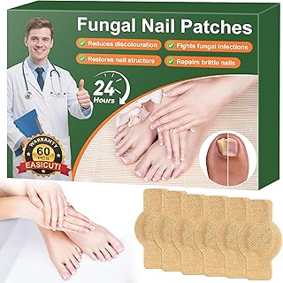 Fungal Nail Patches, 60 PCS Toenail Treatment Extra Strength, Overnight Nail Repair Sticks for Damaged Nails, Men and Women
