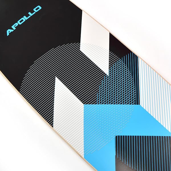 Apollo Longboard edición Especial Tabla Completa, con rodamientos de Bolas ABEC Alta velicidad, Drop-Through Freeride Skate Cruiser Boards - 4
