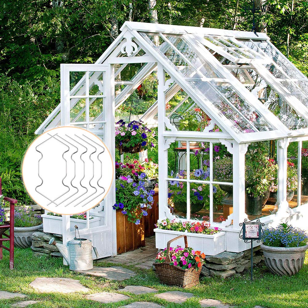 200 Clips De Vitrage Pour Serre En Acier Inoxydable - Type W Et Z - Pour Fixer Verre Et Panneaux