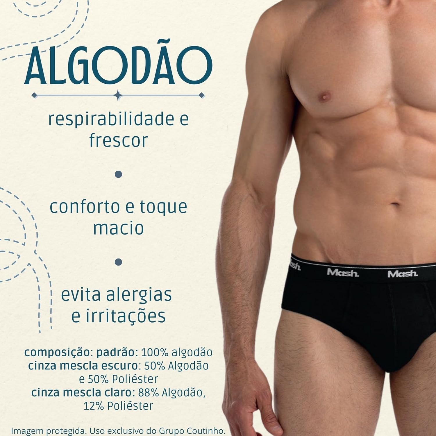Kit 6 Cuecas Mash Slip Algodão Cotton Hipoalergênica Masculina em promoção! Veja a oferta e mais achadinhos de Moda íntima 4 Hoje é o melhor dia para comprar Kit 6 Cuecas Mash Slip Algodão Cotton Hipoalergênica Masculina com aquele preço maroto! Promoção! Aproveite a oferta! 4