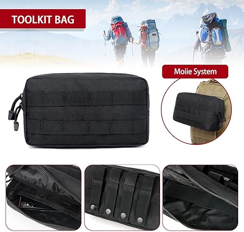 Miniatura 7 de Z8 Wrangler - Panel táctico para portón trasero con bolsa de 3 molles, JKJL Kit organizador de carga para puerta trasera compatible con Jeep