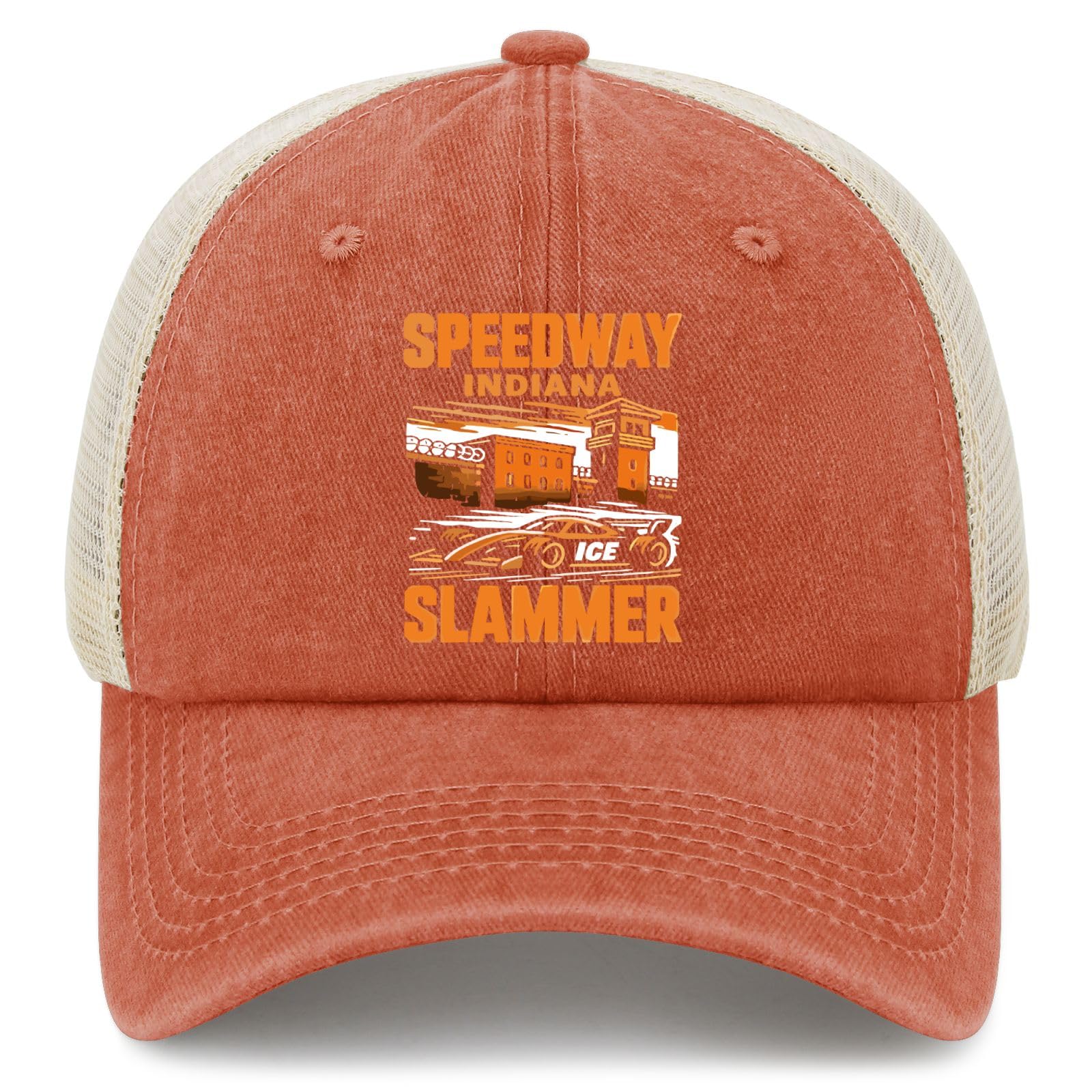 Fwjzdsp Unisex Saffron Speedway Slammer Hat Funny Trucker Hats For Men Dad Hats Birthday Gifts