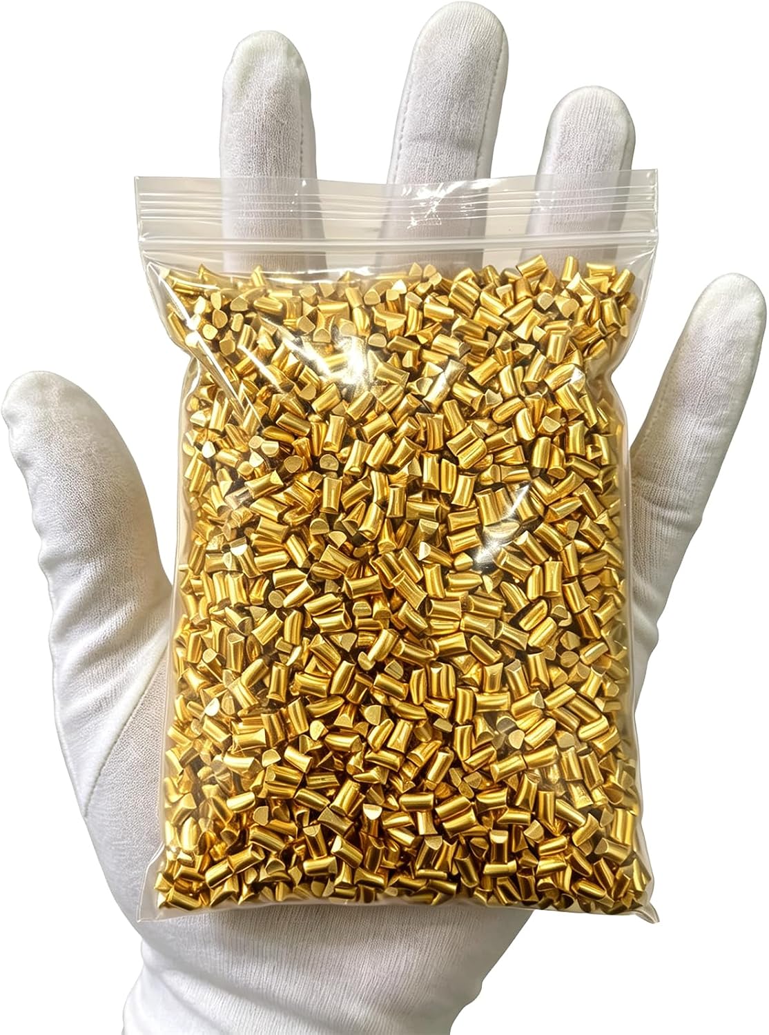 2lb Brass Casting Grain for Jewelry Making, High Purity Brass Pellets for Gold Jewelry Casting, DIY Rings, Necklaces, Pendants, and Metal Craft Projects (2-Pounds)