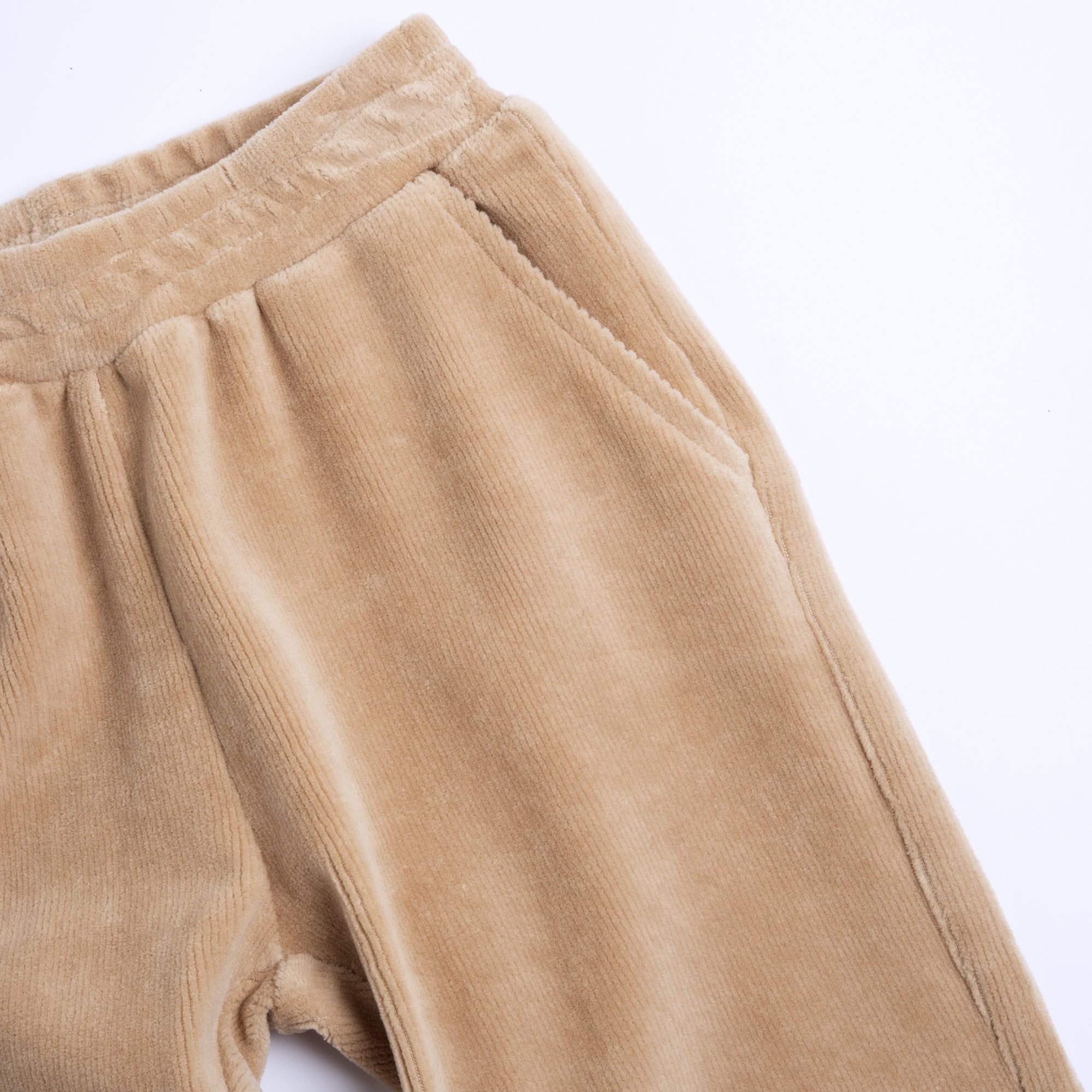 Chicco, Hose für Mädchen mit elastischem Bund in Samtoptik, Beige