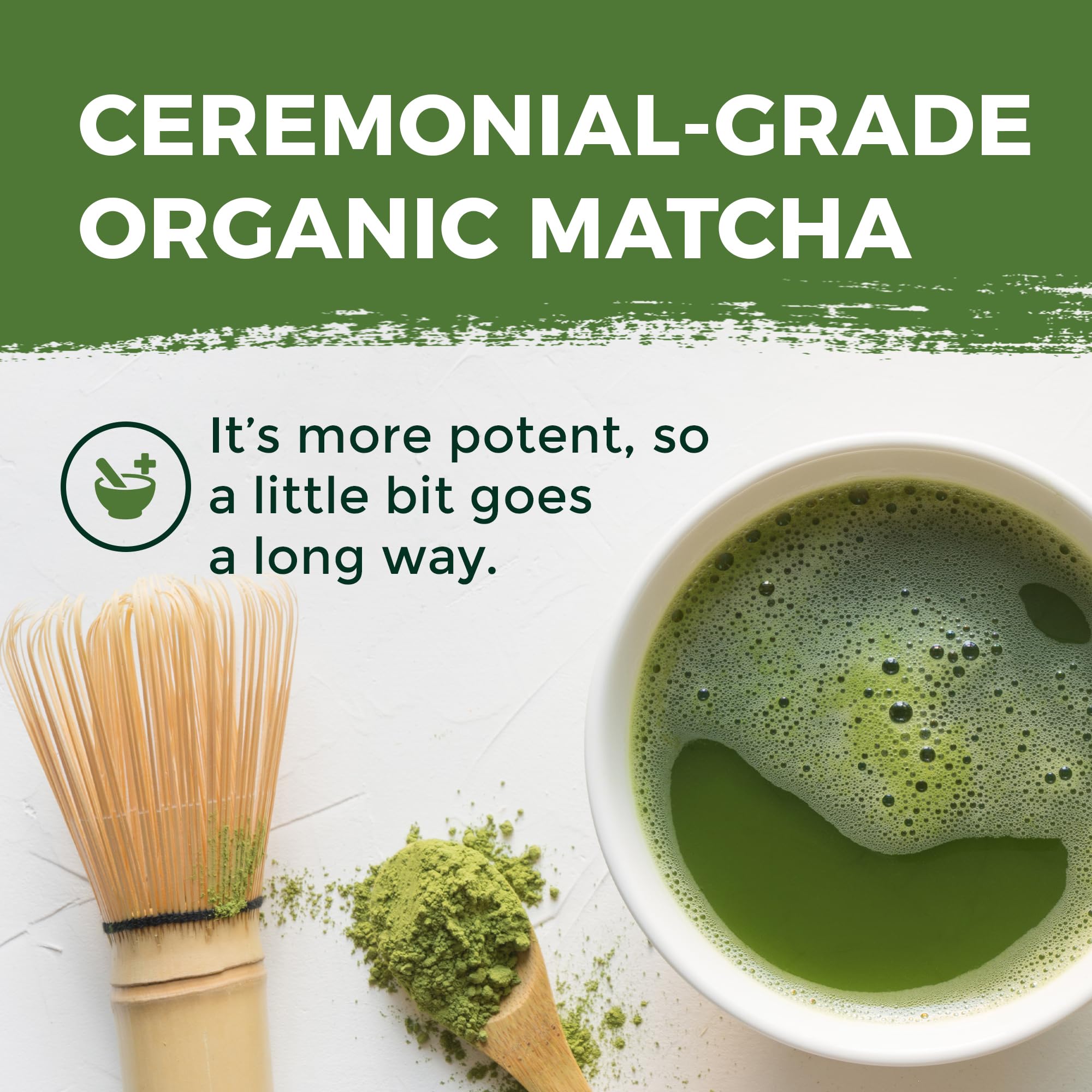 ETANATURE Premium Ceremonial Grade Matcha Powder - Matcha Green Tea Powder for Metabolism Brain and Sleep - JAS — view 10