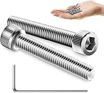 Mywish 550 Pcs M3 Kit d'assortiment pour vis et boulons, 304 Vis métriques à tête de socket en acier inoxydable, ressort & Lave-linge à serrure plate/Écrous/Échelles de sexe, DIN912 M3*6/8/12/14/16/20/25
