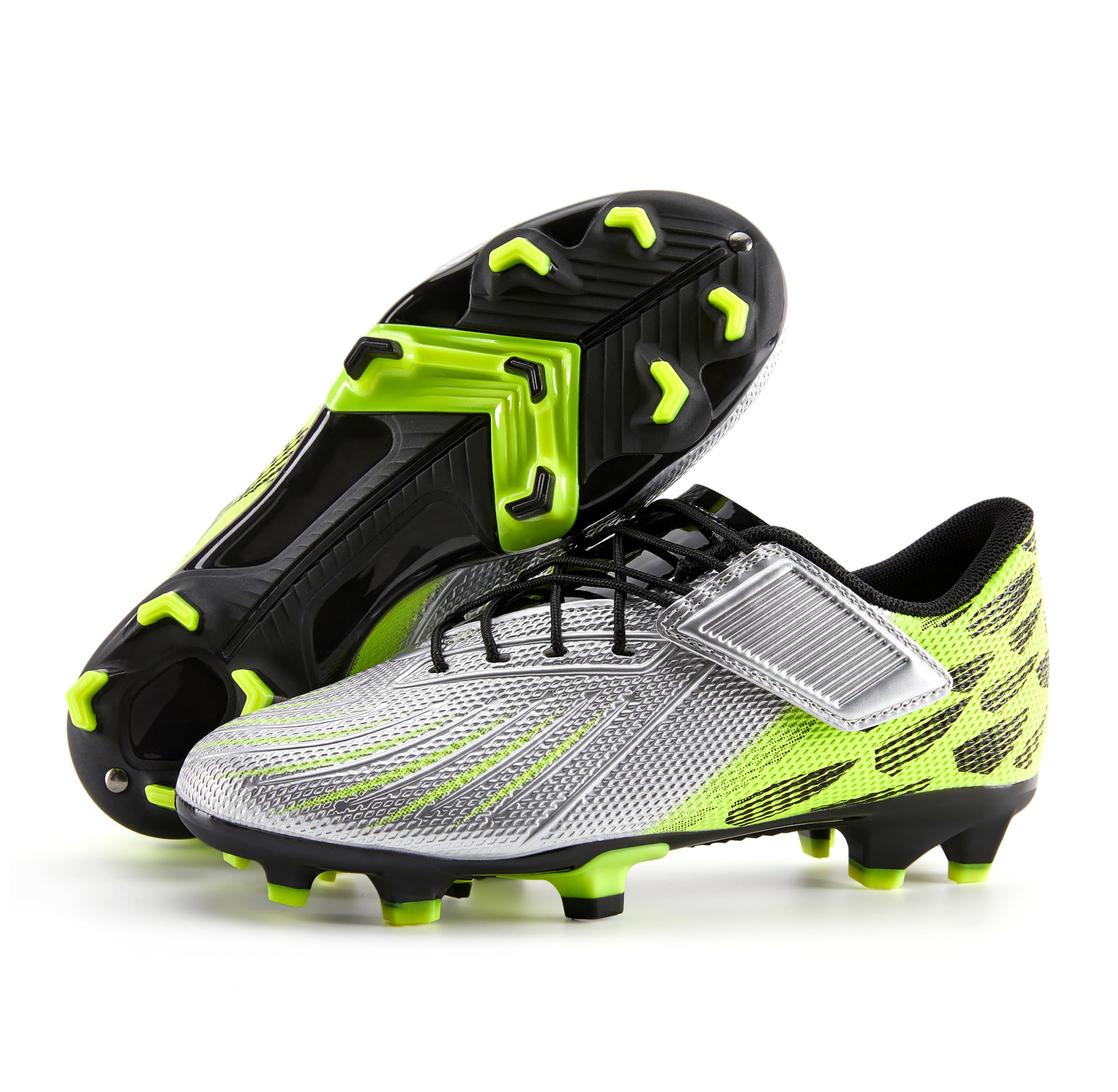 PATPAT Kids Soccer Cleats – Outdoor Firm Ground and Turf Football Training Shoes for Little Big Boys and Girls