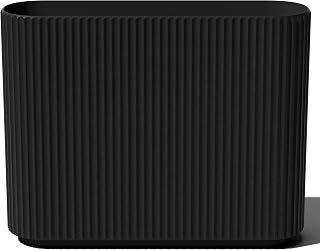 Veradek Demi Span Planter - Large Outdoor Planter Box for Patio, Porch, Garden | Durable Composite, Fluted Modern Design for Shrubs & Privacy