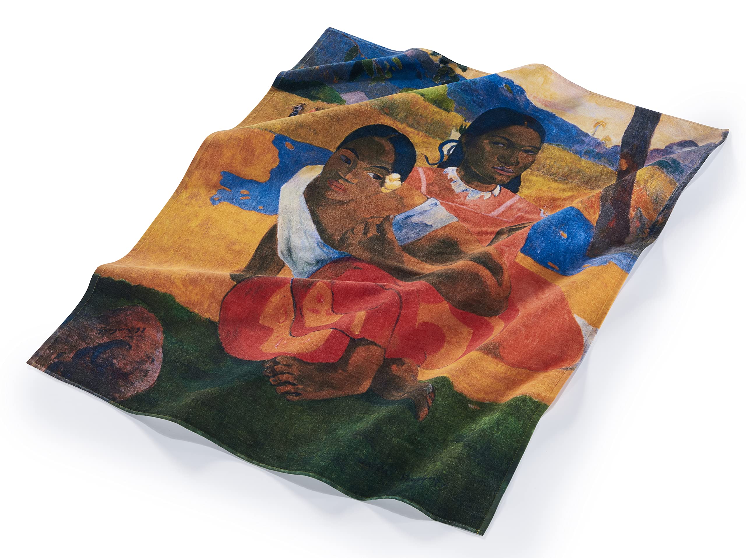 Musearta Serviette de Plage Unisexe avec Motif Nafea FAA Ipoipo de L'Artiste Paul Gauguin en Coton 120 x 150 cm BT-PG-NI-V424422