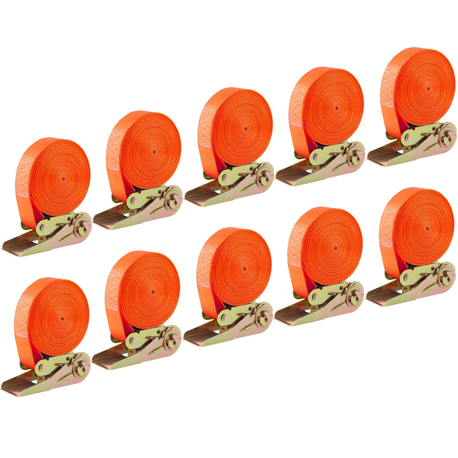 LIFERUN 10 Pack Endless Ratchet Straps