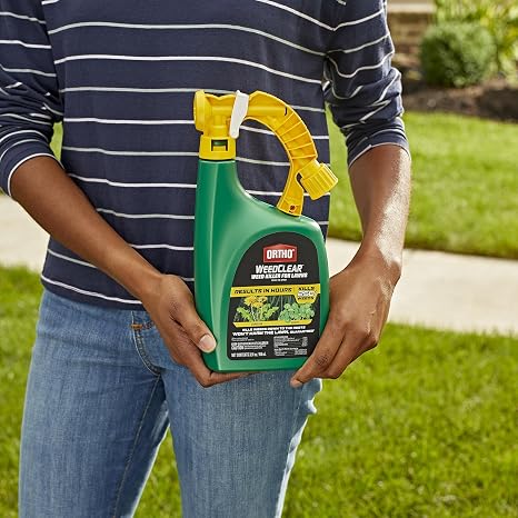 Ortho WeedClear Weed Killer for Lawns Ready-To-Spray - Won't Harm Grass (When Used as Directed), Weed Killer Spray, Kills Dandelion & Clover, Treats up to 16,000 sq. ft., 32 fl. oz.