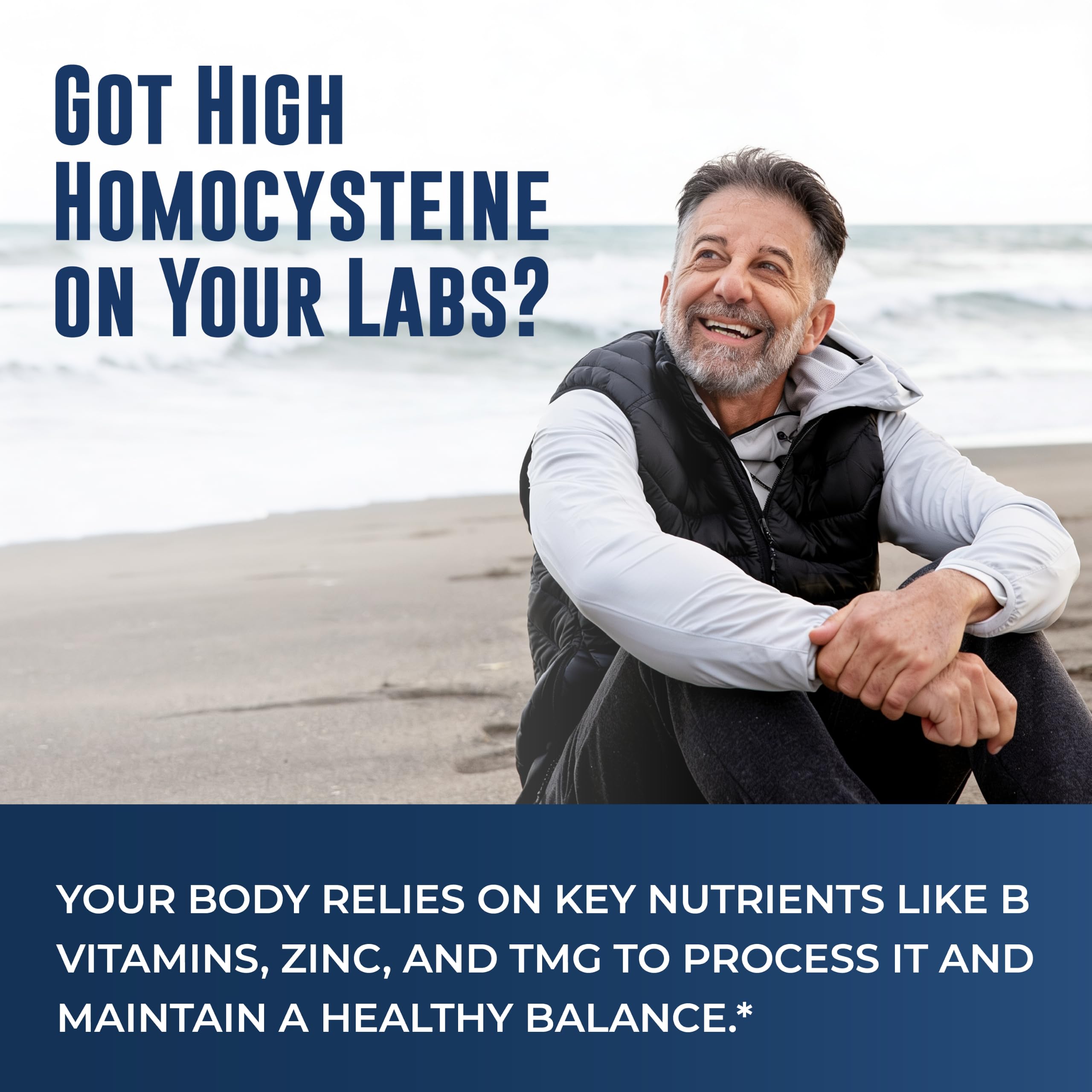 Homocysteine Support with Methylfolate, Methyl B12 & TMG, 120ct — Amazon image 2