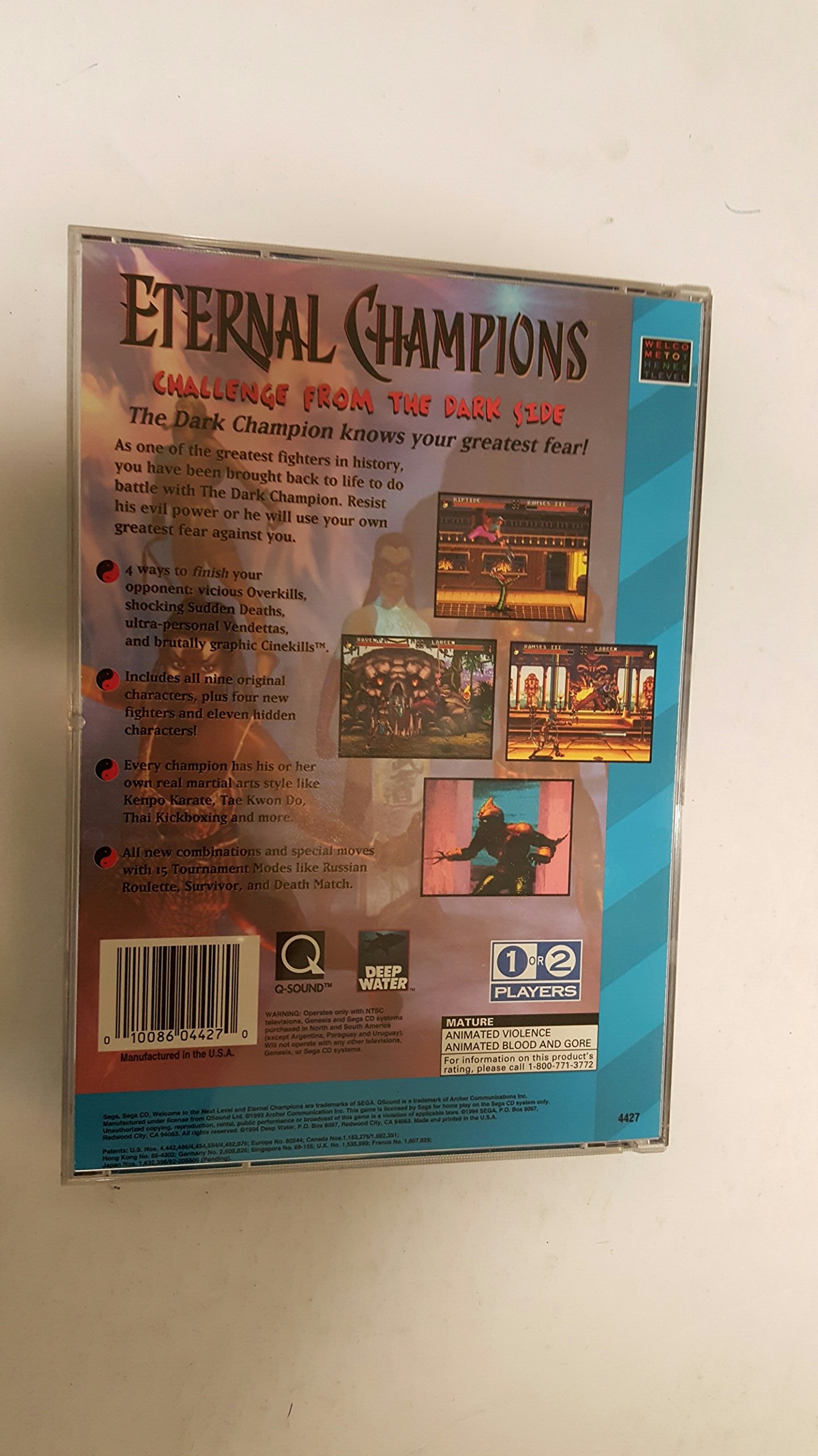 Amazon.com: Eternal Champions, Challenge From the Dark Side (Sega