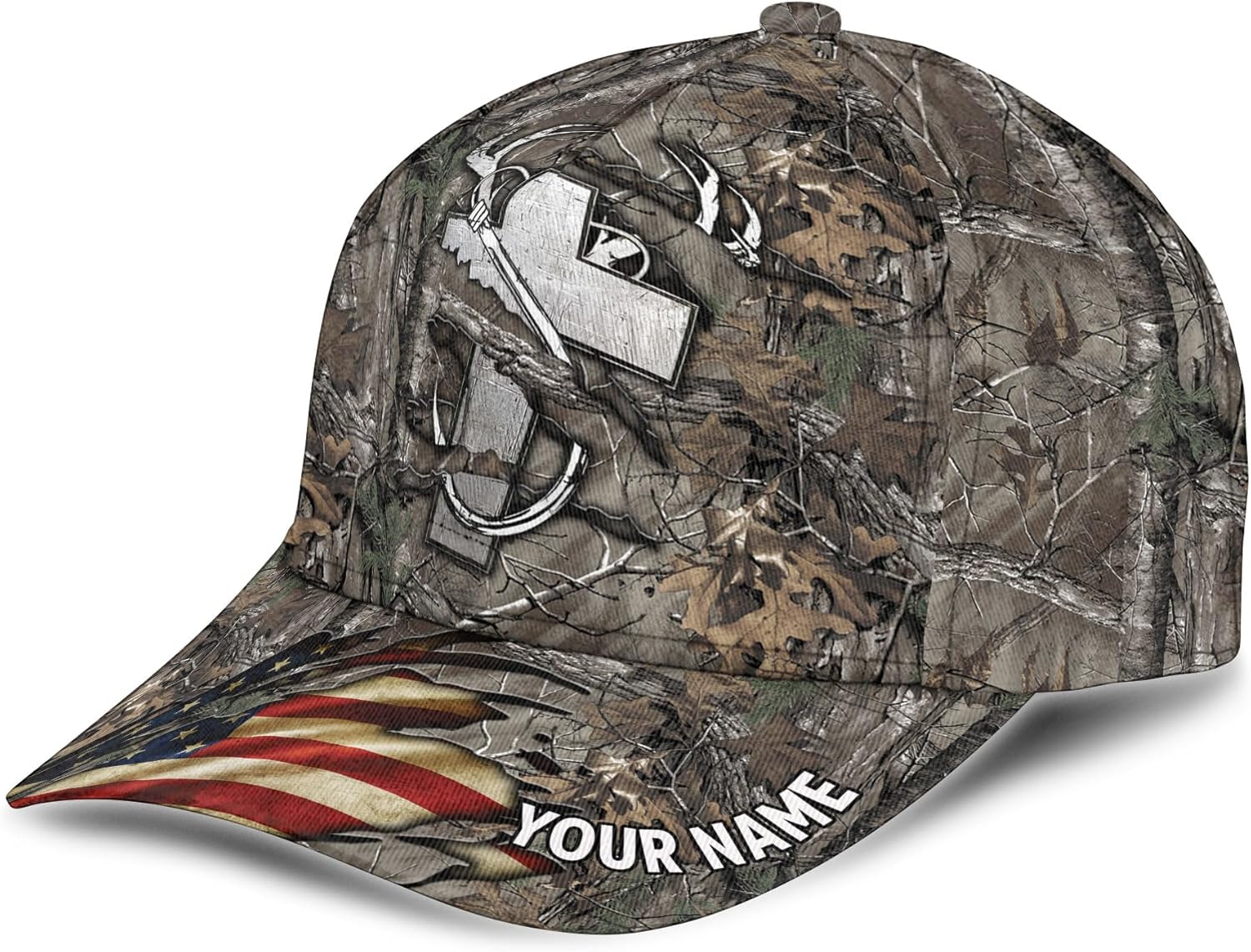 Personalized Baseball Cap, 3D Printed Hunting Cap for Men, Unisex Ball Caps, Camoflauge Gift Caps for Men