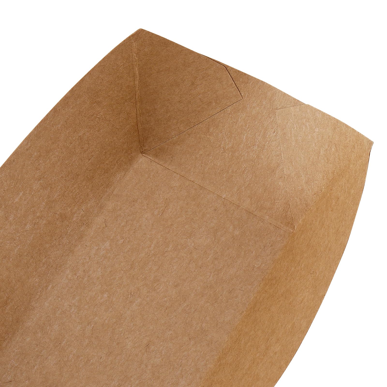 ZOENHOU 100 ciotole in cartone Kraft 165 x 120 x 25 mm marrone per fingerfood snack