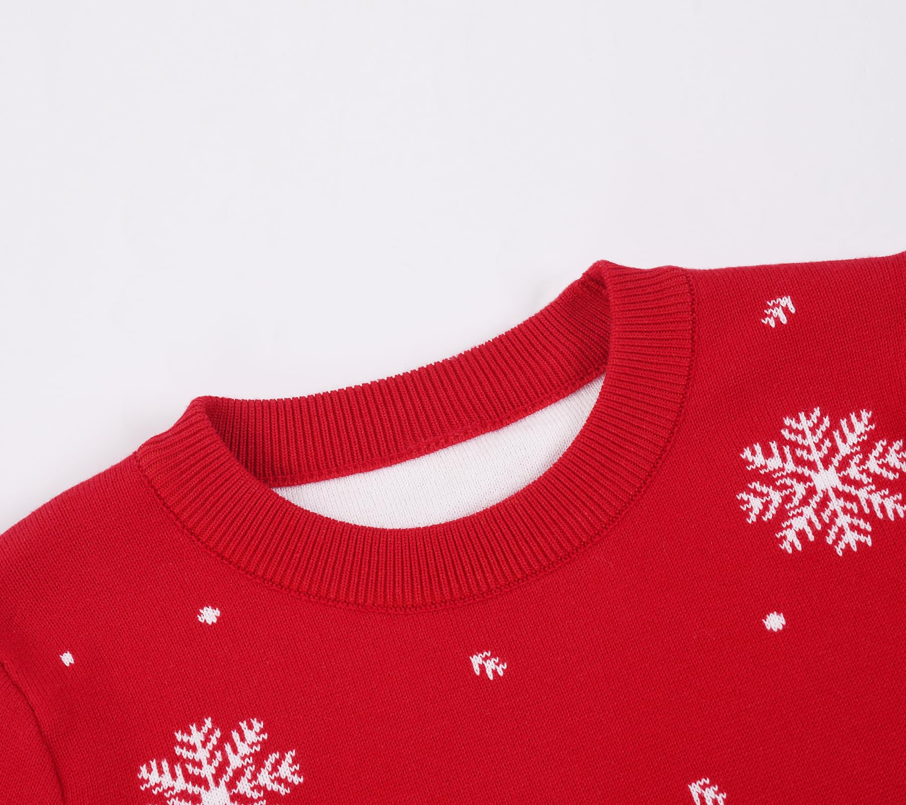 Jersey Navideño Niño y Niña Pullover con Papá Noel Reno de Navidad Suéter de Punto con Cuello Redondo para Bebe Niños Sudaderas Navideño Niños 3-7 Años