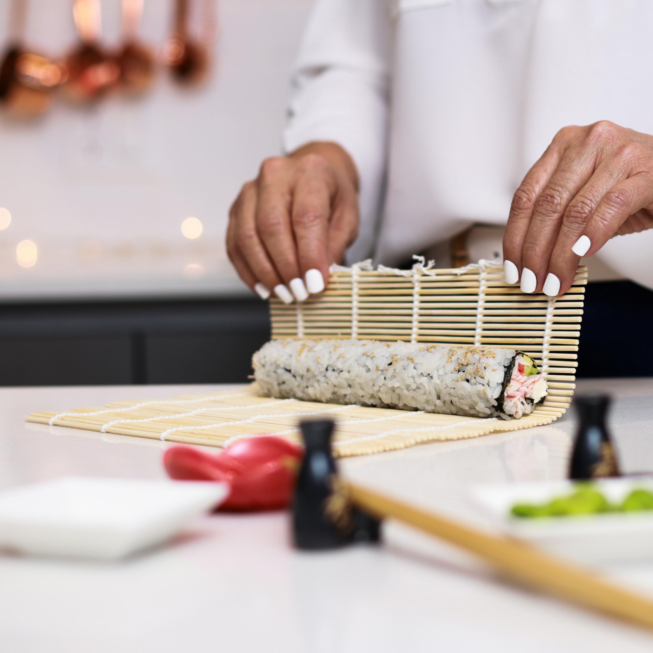 JOYCE CHEN JCK009 2-Piece Kit Sushi-Set, Bambus, Mehrfarbig