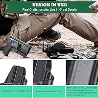 Vista 6 de M&P Shield EZ Holster, IWB KYDEX Holster Opcional Smith & Wesson M&P 0.354 in Shield EZ & S&W M&P 380 Shield EZ Pistol, funda interior de la cintura