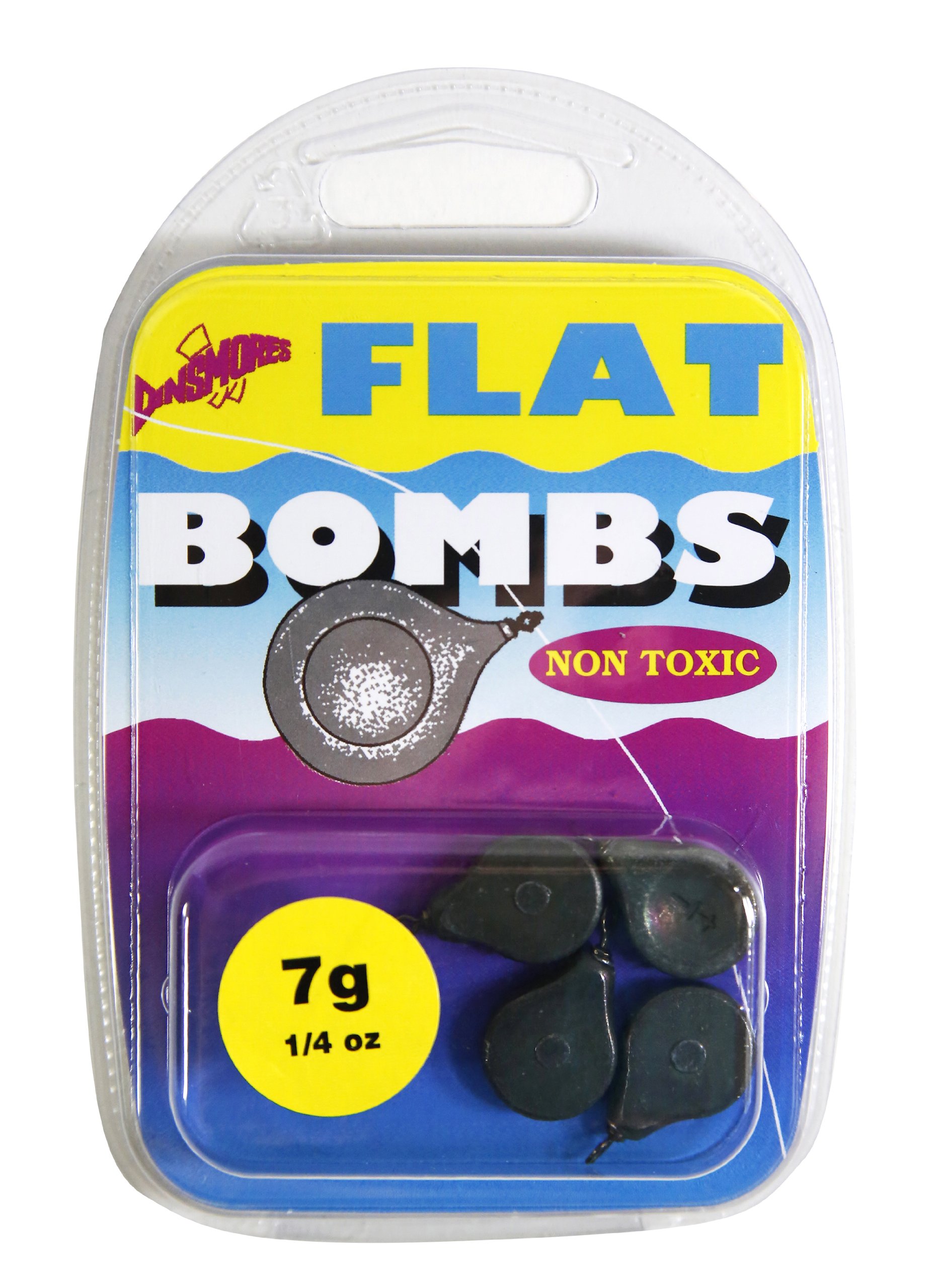 Dinsmores Non Toxic Flat Bomb Sinker - Black, 7 g