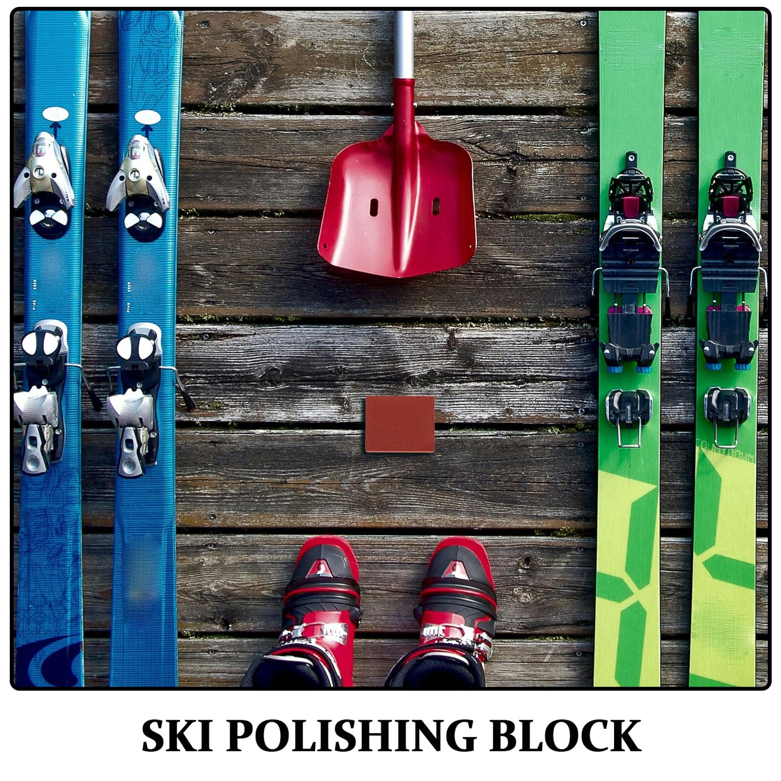 Cabilock Herramienta para Afilar Cantos de Snowboard y Esquí Bloque de Goma Abrasiva Flexible Piedra Blanda para Mantenimiento de Equipos de Esquí y Snowboard Reparación Portátil para