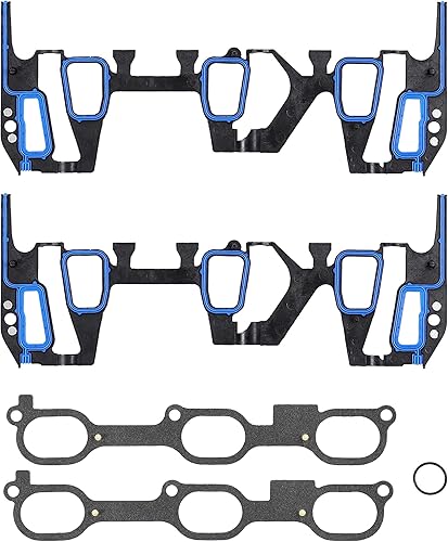 Miniatura 2 de DNJ IG3117 Juego de juntas colector de admisión para Buick, Chevrolet, Oldsmobile, Pontiac Alero, Aztek, Century 3.1L-3.4L V6 12V OHV 189cid