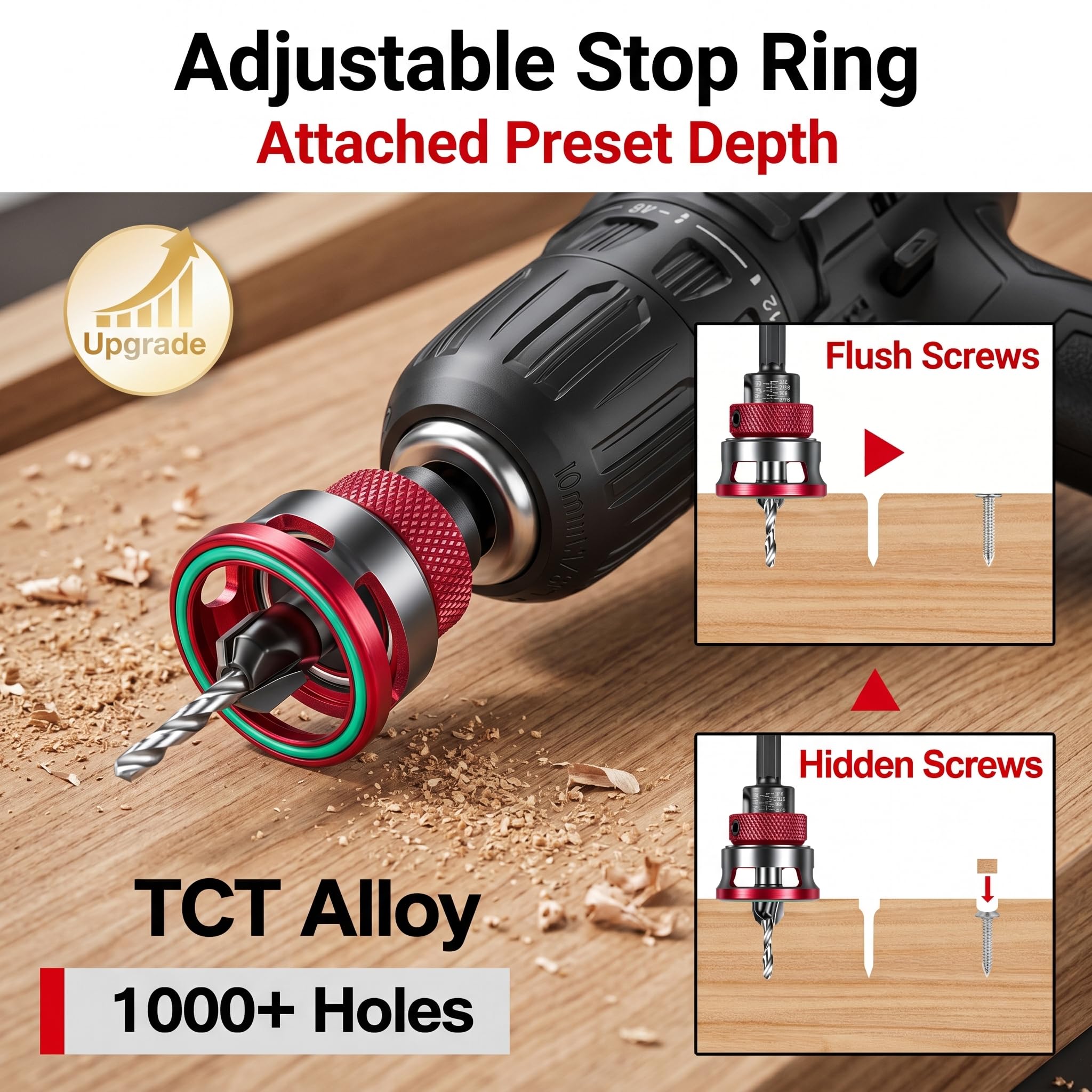 Countersink Drill Bit Set - 7 Piece Woodworking -6