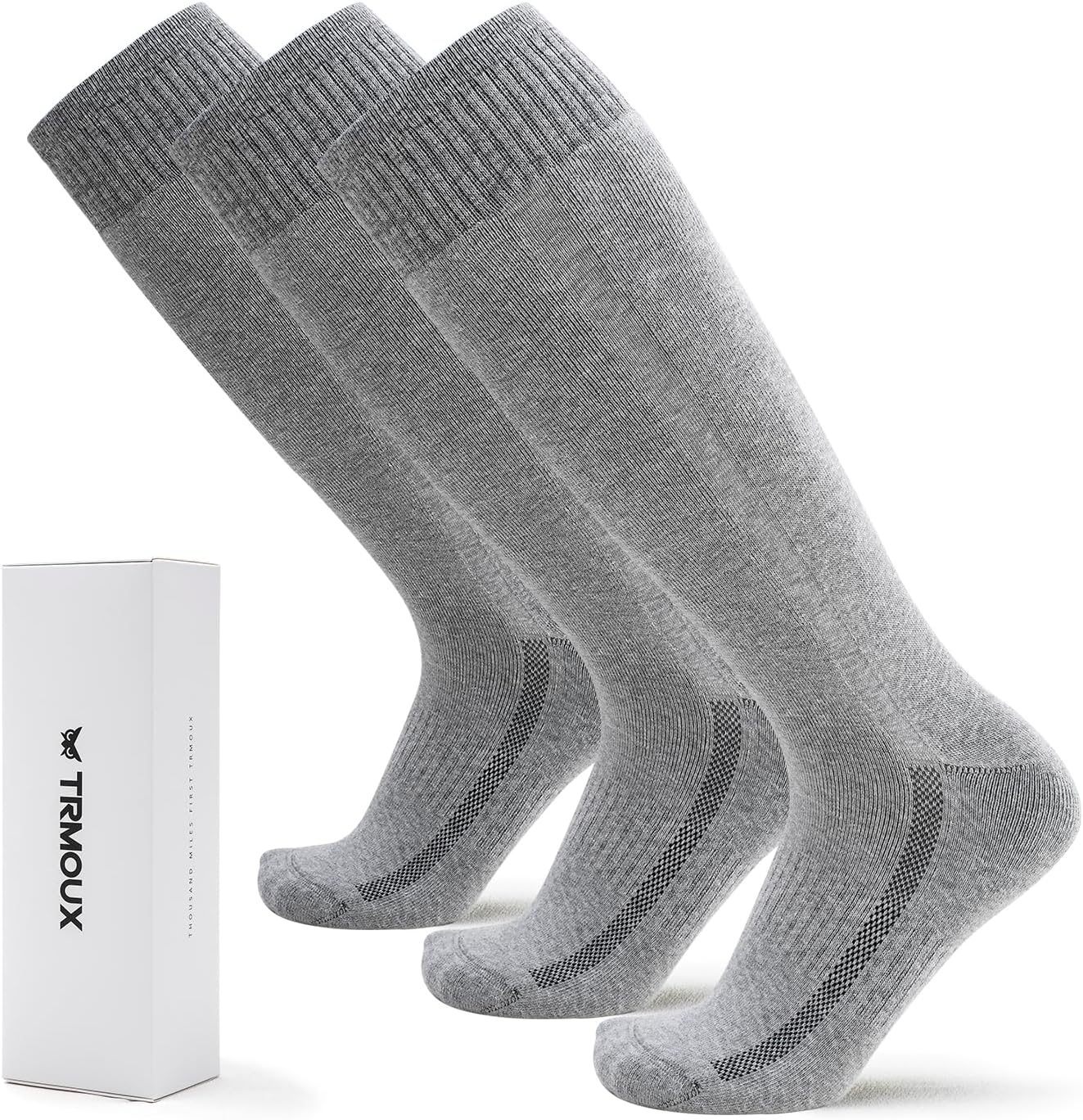 Men's Hiking Socks Military Green Shin Guard Hunting Boot Socks Over the Calf Socks...