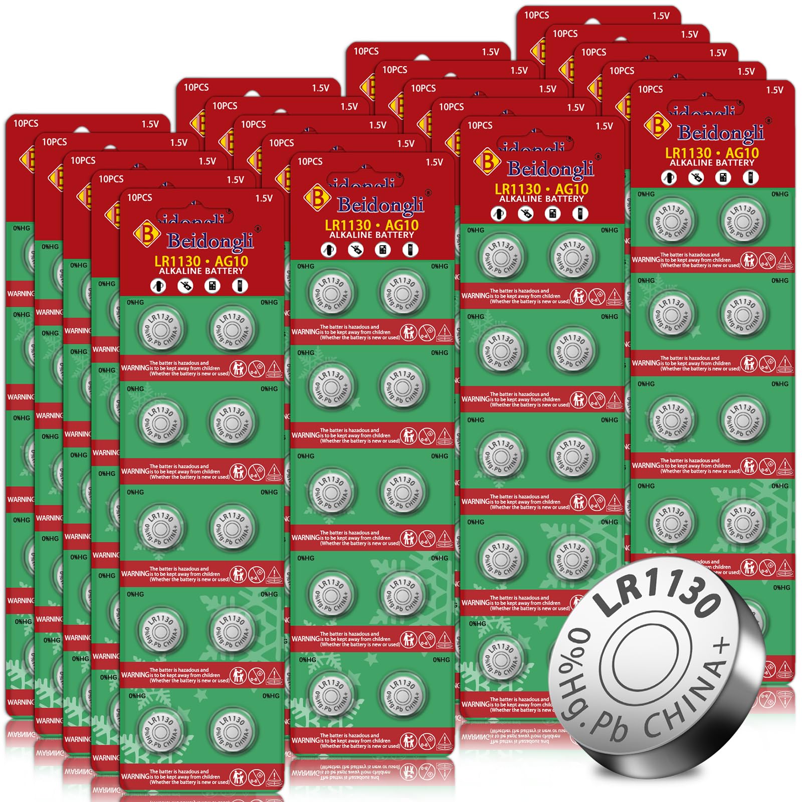 Pile Lr1130 Confezione Da 10 AG10 LR1130 - Alcaline, Scadenza 12/2027 Batterie Orologio - Foto 11