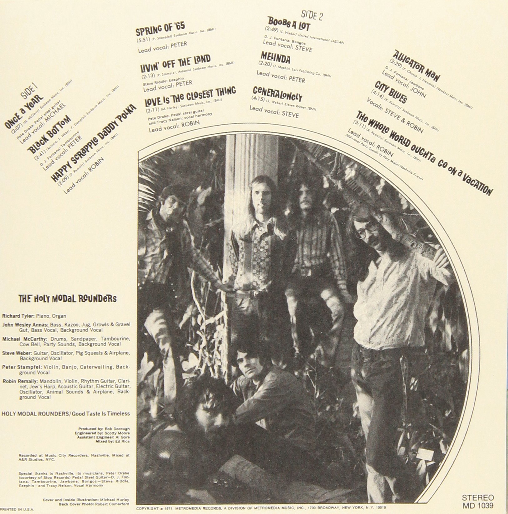 THE HOLY MODAL ROUNDERS - Good Taste Is Timeless - Disque CD
