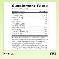 Vista 2 de Spring Valley Super Vitamin B-Complex Tablets Dietary Supplement Value Size, 100 Count (Over 3 Months Supply) + Exclusive VitaMax Vitamin Guide