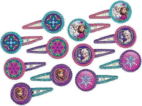 Pinzas para el cabello 12 piezas  Colección Disney Frozen  Accesorio de fiesta