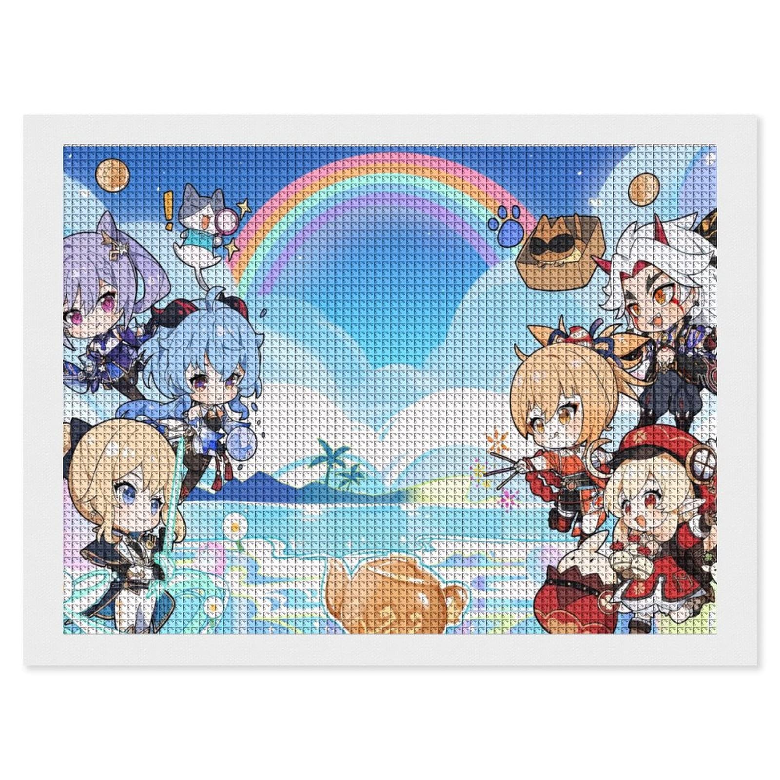 Amazon | 原神ダイヤモンドアートダイヤモンドアート キット全面