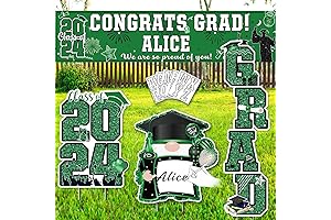 Graduation Yard Decorations Personalized Yard Sign Banner - Perfect Green Graduation Decorations...