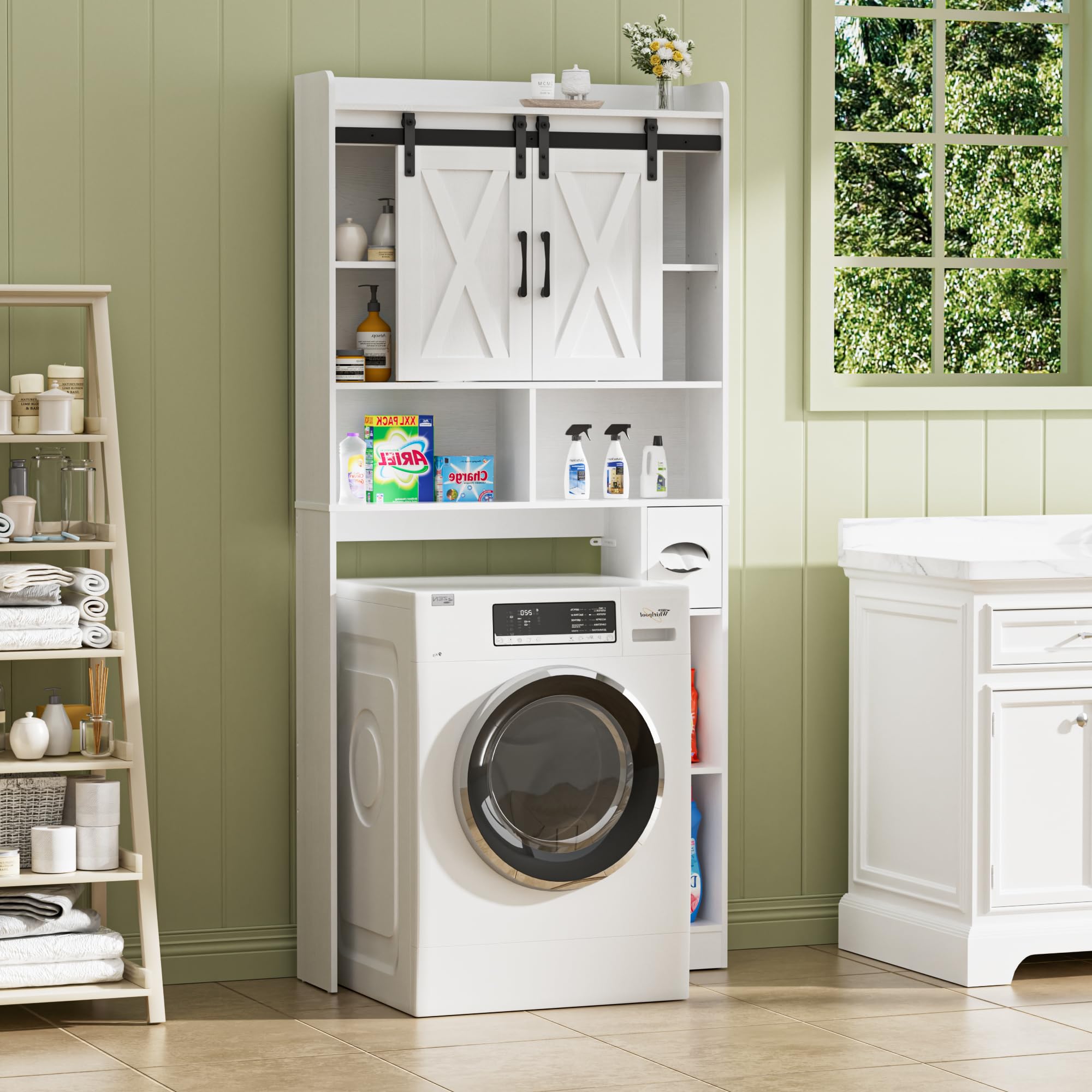 Meuble machine à laver pour salle de bains et toilettes BonVache