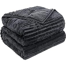 Weighted Blanket 20Inches x 30Inches 03lb, Flannel Cozy Plush Weighted Lap Blankets, Fuzzy Sherpa Weighted Blankets, Soft Travel Blanket for Sofa Bed, Grey